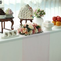 인조실크 돌상테이블보 전통테이블보 인견실크, 인조실크(연먹보라)