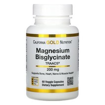 California Gold Nutrition 마그네슘비스글리시네이트 베지 캡슐 60정 2팩
