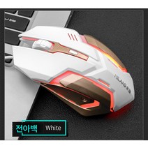 게임 기계 마우스 매크로 사용자 정의 USB e스포츠 매크로 노트북 PC방, 화이트알루미늄합금기본유선마우스, 패키지 1