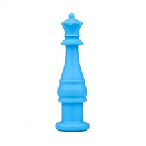 원목체스 1Pcs 실리콘 체스 펜 홀더 어린이 어금니 Teether 안티 물린, [04] Sky blue