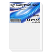 잉크미디어 고광택 포토용지 50매, 1세트
