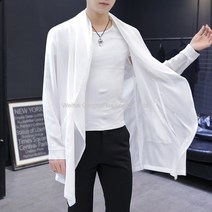 WARM남자트렌치코트 바람막이옷 남성중 롱타입 2020뉴타입 봄가을 망토 무릎을넘기는 여름시즌 얇은타입 외투남성