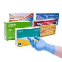 진료용 라텍스 장갑 Koco 이페이커 Glove 의료용 1통 X100매, L
