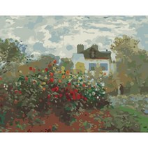 모모픽스페인팅 DIY명화그리기 40x50cm, 모네 아르장퇴유 예술가 정원