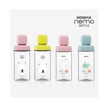 코멕스 네모물병 430ml, 핑크곰