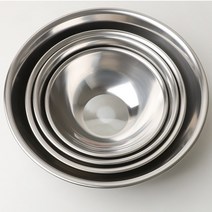 스텐 가정 업소 믹싱볼 소쿠리 다라이 양푼이 4종 SET
