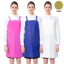 예경 [고주파]앞 뒤 다른 기능성 우레탄 H형 방수 앞치마_소, PO-0513/흰색(무광), 1개