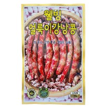 강낭콩 백미 작두콩 동부콩 완두콩 얼룩 호랑이 적색 흑색 녹두 백태 텃밭 씨앗 종자, 웰빙얼룩강낭콩