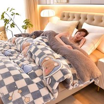 겨울이불 커버세트 극세사 램스울원단 발열이불 두꺼운 세트
