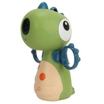 GHSHOP 전기 거품 송풍기 야외 외부 놀이 만화 자동 거품 제조기 어린이 생일 선물, 다이노(랜덤 컬러), 가로x세로x높이: 14.5x11x18cm, 플라스틱