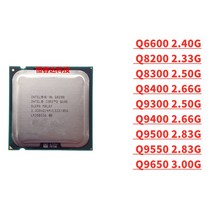 쿼드 코어 Q6600 Q8200 775 핀 CPU 2, 02 Q9550
