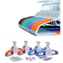 플라스틱옷걸이 니트 기능성 회전 멀티 다용도 정리 논슬립 원룸 인테리어 자켓 옷걸이 10개, 베이지(퍼플) 10개