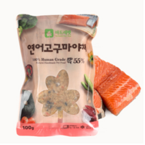 마드레펫 연어고구마야채 강아지화식 강아지자연식 사료(100g X 10 1kg)