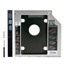 노트북 cd 롬 외장형 odd두 번째 HDD 캐디 12 7mm 9 5mm 9 0mm 사타 3 0 2 53939 hd 하드 디스크 드라이브 인클로저 ssd 케이스 상자 용, 9.0mm