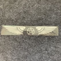 자전거데칼 자전거스티커 자전거커버 오토바이 개인 맞춤 윙 스티커 MBK 로고 장식 다채로운 레이저 반사 방수 전사 술 mbk에 대 한, Silver-D