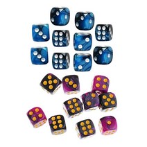 GHSHOP DND RPG 교육용 6면 세트 불투명 파티 장난감 20개, 1.2cm, 아크릴, 다른 사람