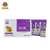 삼지원 홍삼 홍도배스틱 6년근 홍삼 도라지 배 농축액 엑기스 홍삼음료 홍삼차 홍삼선물세트 30포, 1, 10g*30포