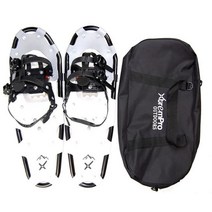 Xtrempro 스노우슈즈 눈 지형 경량 인체 공학적 디자인 알루미늄 합금 13 포인트 크램폰 120/160/210/136 kg 용량- 53.3 cm/63.5 cm/76.2 cm/, 25 Inches, Black