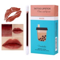 립글로즈 립틴트 면봉 틴트 립밤 착색 타투 립스틱20Pcs/set Cotton Swab Lip Tint Long Lasting Not Easy, 한개옵션1, 05 05. reddish brown