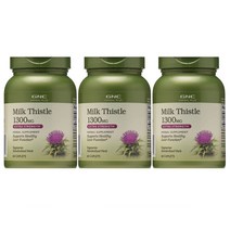 GNC 밀크씨슬 실리마린 1300mg 60캐플릿 3개