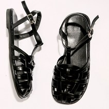 포크슈즈 베이직 피셔맨 여자여름 스트랩샌들 1cm