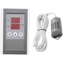 ZL-7816A 12V 온도 및 습도 컨트롤러 온도 조절기 및 히로 스타트 인큐베이터 습도 인큐베이터 컨트롤러, 하나, 검은 색, 01 Black