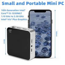 소형 휴대용 PC 인텔 코어 I5-1030NG7 Windows 11 미니 3.5GHZ DDR4 16GB 256GB SSD 5G Wifi 6E BT 데스크탑 게임 컴퓨터, [04] EU, [02] 16GB 1TB