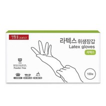 라텍스 장갑 화이트 L 100매 생활을그리다, 단품