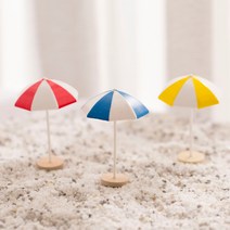 파라솔 미니어처 1p-여름인테리어 여름꾸미기 여름소품 여름디스플레이 만들기재료 계절장식 계절소품 DIY diy 취미 테라리움, 블루