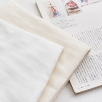 무형광 3중거즈 무지 2color 면 아기 원단 거즈원단 블랭킷 의류 홈즈패브릭, 백아이보리