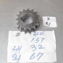 K81 체인기어 스프라켓 40번 내경32 2중