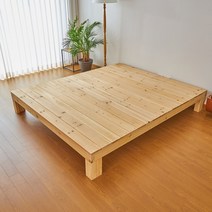 신혼집가구 엉클트리 원목 침대 프레임 싱글 퀸 슈퍼 더블 라지킹 무헤드 패밀리 저상형 평상 모던 심플, 슈퍼싱글(1100x2020)_헤드없음X_20cm