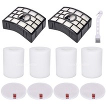 2 Hepa + 4 상어 진공 청소기용 폼 및 펠트 필터 비교, 1