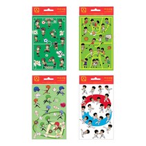 세모네모 스포츠 스티커 농구 야구 태권도 축구 칭찬 교육용 얼굴표정 그림 폴꾸 다꾸, SS-120스포츠태권도