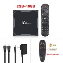 스마트 미디어 플레이어 셋톱 박스 안드로이드 90 TV 박스 X96 맥스 플러스 Amlogic S905x3 8K 4GB RAM 64GB ROM X96 맥스 쿼드코어 5G 와이파이, 02 2GB16GB G10_01 미국 플러그