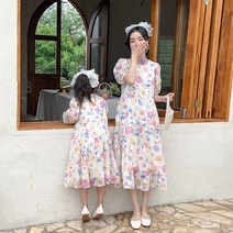 엄마딸 맘커플룩 원피스 커플룩 여행가족티