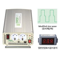 DARDA 차량용 인버터 DP-1500AQ 배터리 DC 12V 1500W 1.5kw 다르다 피앤케이하이테크 1.5k 국산정품 자동차용 안전인증, 1개