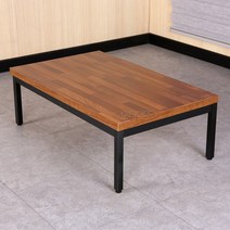 GT712 멀바우 집성목컬리 LPM 코팅상판 좌식탁자/업소용밥상/밥집테이블, 사각600*1200+40mm 파이프