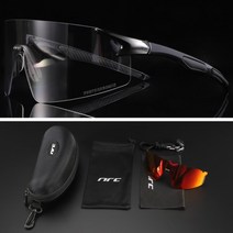 UV400 사이클링 선글라스 TR90 스포츠 MTB 산악 낚시 하이킹 승마, 1-광변색-2렌즈, 01