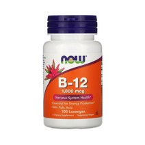 나우푸드 비타민 B12 1000mcg 100정 로렌지 Lozenges 시아노코발라민, 1개, 기본