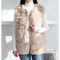 밍크 퍼 조끼 베스트 페이크퍼 에코퍼