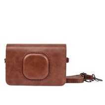 Kodak C210 레트로 카메라 케이스 휴대용 PU 가죽 보호 가방 빈티지 이동식 어깨 스트랩 미니 샷 2, [01] Brown