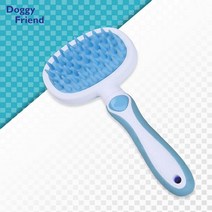 스노우뱅갈 펫콤 길냥이 고양이슬리커 저렴한 반려동물브러쉬 털관리 블루 마사지