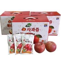청송탑농원 사과즙 120ml X 50봉, 100봉