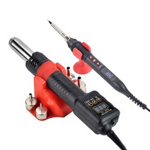 jcd hot air heat gun 8208 플라스틱 용접 송풍기 desoldering gun tin soldering iron work bench hot plate rework, 110v 미국 플러그, 은