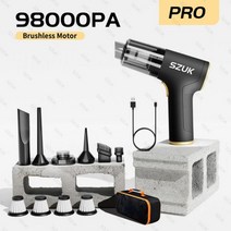 98000Pa 무선 자동차 진공 청소기 강력한 흡입 핸드 헬드 로봇 홈 및 이중 사용 미니 가전 제품 차량용 청소 추천 리뷰, Pro 4hapa bag