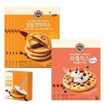 찹쌀호떡 믹스 400g 5입+ 와플믹스 450g 3입 + 누르개, 찹쌀호떡 믹스 400g 5입+ 와플믹