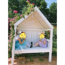 농막 조립식 통나무 하우스 만들기 간이 창고 야외 방갈로 집, 목조주택의자는길이1.2너비0.66높이1.7입니다