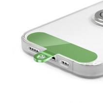 네츄럴파크 스마트폰 TPU 컬러 태그홀더 손목 스트랩 걸이 줄 행온택, 4. TPU컬러태그홀더 투명고리-그린