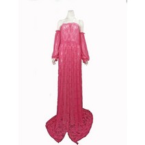 셀프 만삭기념드레스 촬영 드레스임산부 기념 만삭촬영 원피스 출산 사진 드레스 슬릿 칼라 레이스 촬영 롱 스커트 기질 고급 스튜디오 사진 보조 모델링 소품 만삭드레스